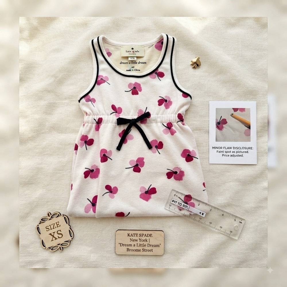 Kate Spade Broome Street 'Dream a Little Dream' Floral Dress w/ Pockets Size XS